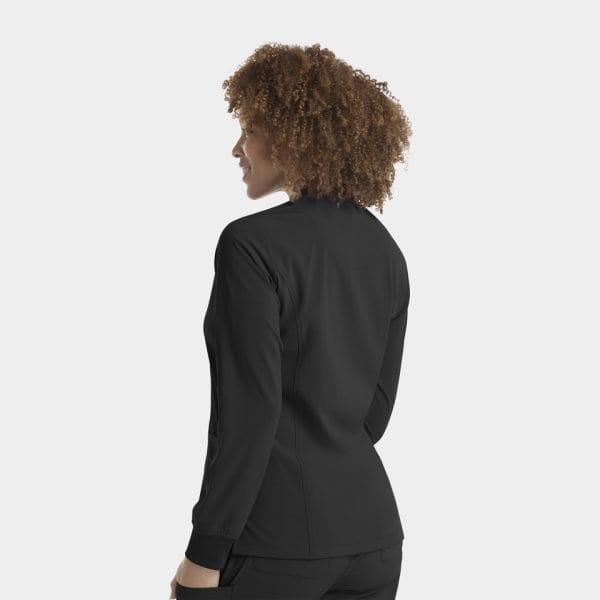 Epic by IRG 4812 WomensZipJacket Black BLK 02 IRG Scrubs
