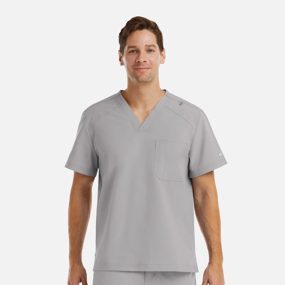 Momentum-by-Maevn_5801-MensTuckableV-NeckTop-QuietGrey-QGR-01-Maevn-Scrubs.jpg