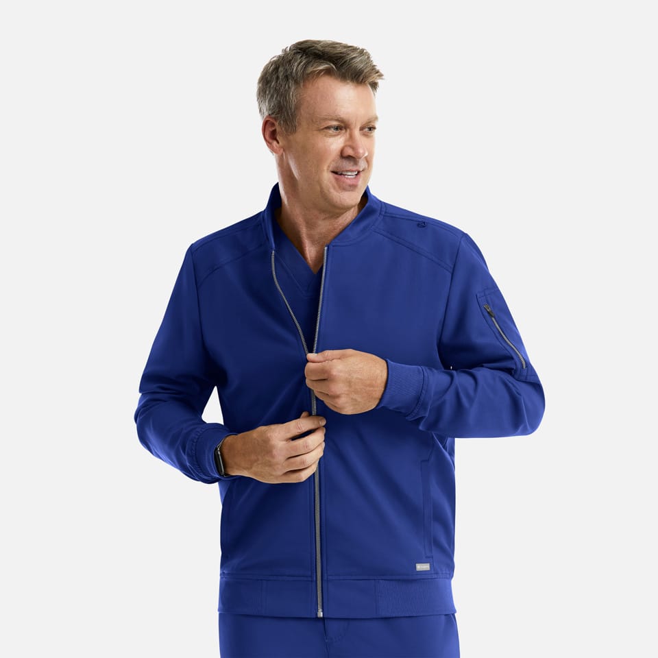 Men's Front Zip Warm-Up Jacket | 5861