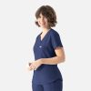 Embrace-by-Maevn_2502-Luna-TuckableY-NeckTop-Navy-NVY-03-Maevn-Scrubs