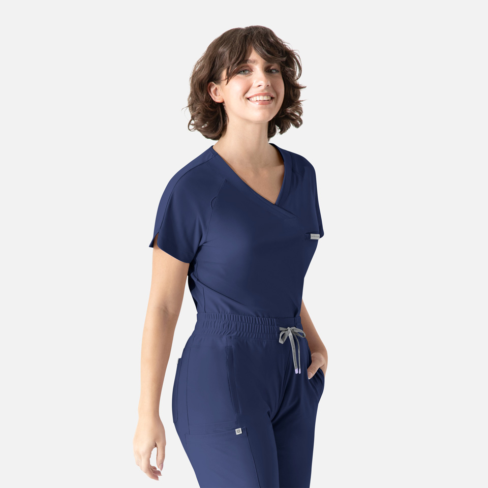 Embrace-by-Maevn_2502-Luna-TuckableY-NeckTop-Navy-NVY-05-Maevn-Scrubs